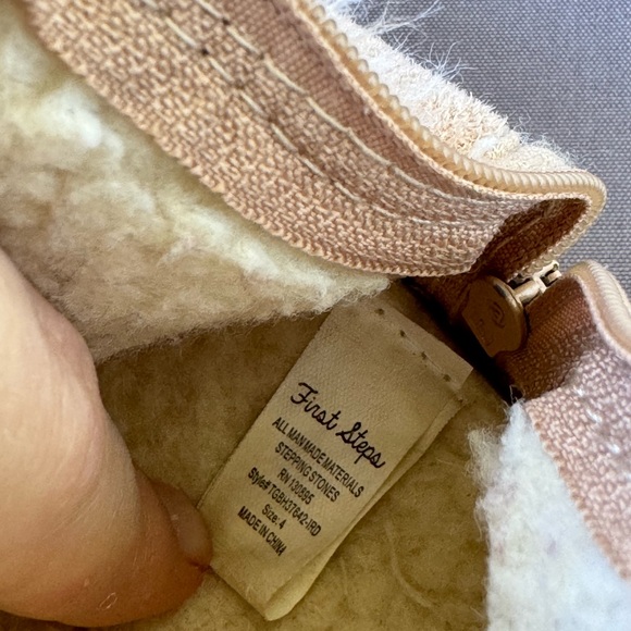 Warm Tan Kids Boots with Plush Lining - Picture 3 of 6